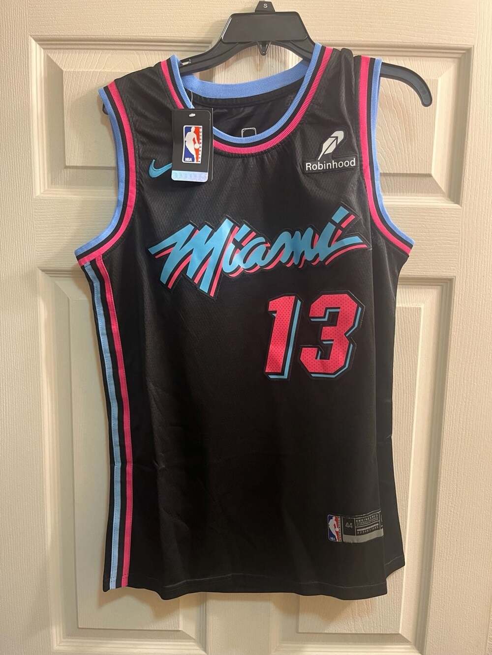 Nike Miami Heat Bam Adebayo Size 44 Black Swingman Jersey